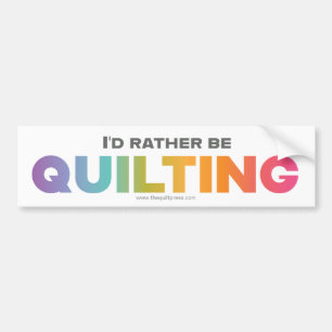 Adesivo Para Carro Eu Preferencialmente Quilting Rainbow Ombre Letter