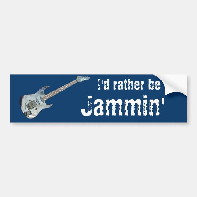 Adesivo Para Carro Eu preferencialmente seria Jammin (Frente)