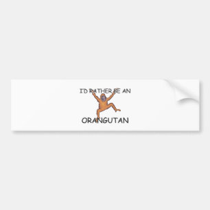 Adesivo Para Carro Eu preferencialmente seria um orangotango
