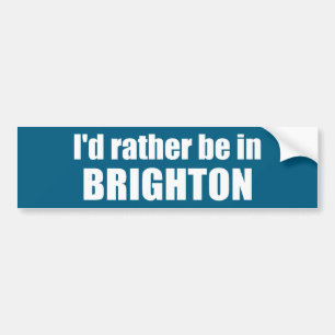 Adesivo Para Carro Eu Preferiria Estar Em Brighton Utah