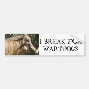 ADESIVO PARA CARRO EU QUEBRO PARA WARTHOGS