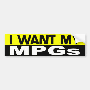 Adesivo Para Carro Eu quero meu autocolante no vidro traseiro de MPGs