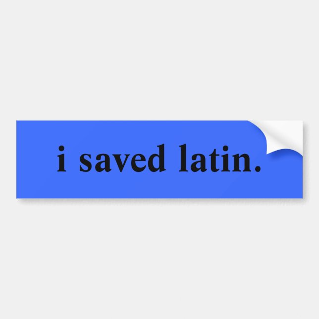 Adesivo Para Carro eu salvar o latino (Frente)