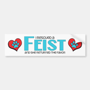 Adesivo Para Carro Eu salvei um Feist (o cão fêmea)