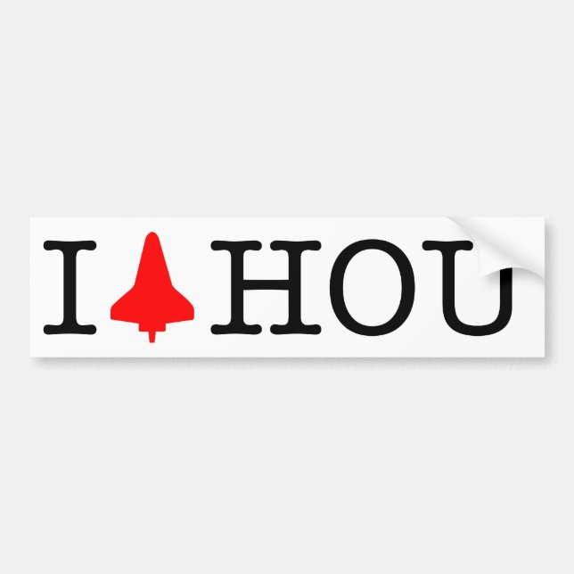 Adesivo Para Carro Eu Shuttle Houston (Frente)