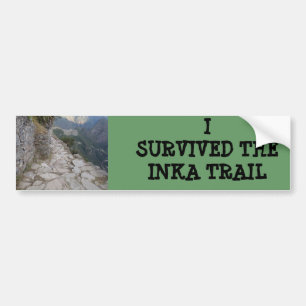 ADESIVO PARA CARRO EU SOBREVIVI À FUGA BUMPERSTICKER DE INKA