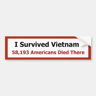 ADESIVO PARA CARRO EU SOBREVIVI A VIETNAM