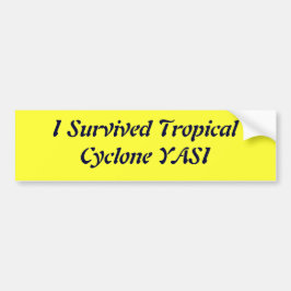 Adesivo Para Carro Eu sobrevivi ao ciclone tropical YASI