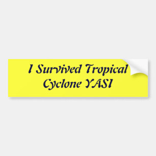 Adesivo Para Carro Eu sobrevivi ao ciclone tropical YASI