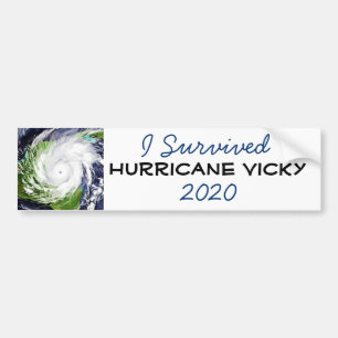 Adesivo Para Carro Eu sobrevivi ao furacão Vicky 2020