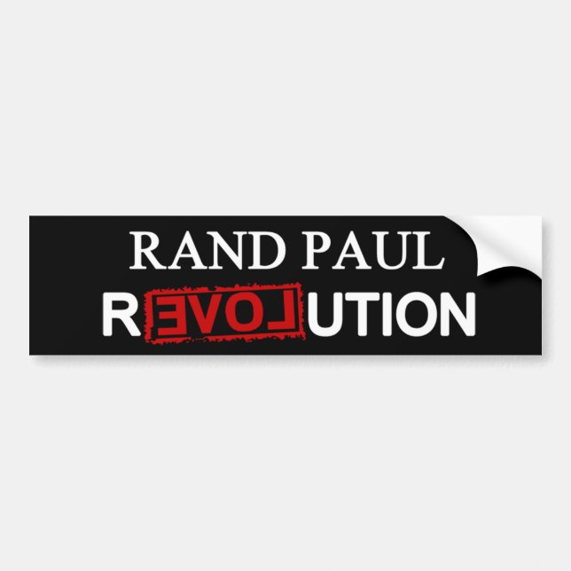 Adesivo Para Carro Eu sou a Rand Paul Revolution (Frente)