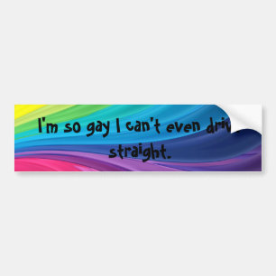 Adesivo Para Carro Eu sou assim que gay que eu posso nem sequer