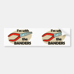 Adesivo Para Carro Eu sou com o Banders