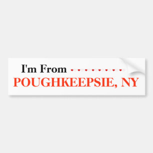 Adesivo Para Carro Eu sou de PouGHKEEPSIE.