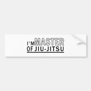 Adesivo Para Carro Eu sou mestre de Jiu-Jitsu