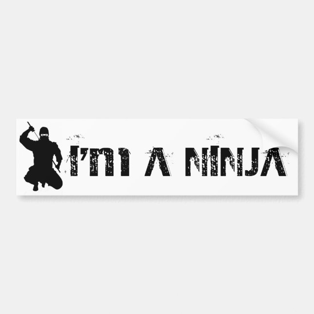 Adesivo Para Carro Eu sou NINJA de A (Frente)