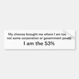 Adesivo Para Carro Eu sou o 53%