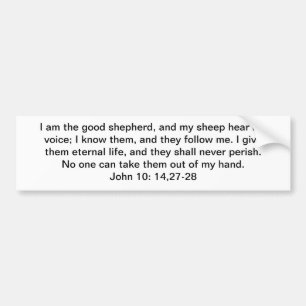 Adesivo Para Carro Eu sou o bom pastor