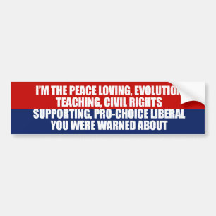 Adesivo Para Carro Eu sou o liberal que você foi advertido
