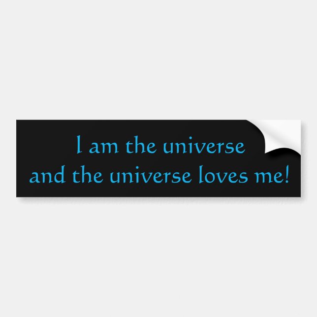 Adesivo Para Carro Eu Sou O Universo (Frente)