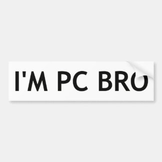 Adesivo Para Carro Eu sou PC Bro