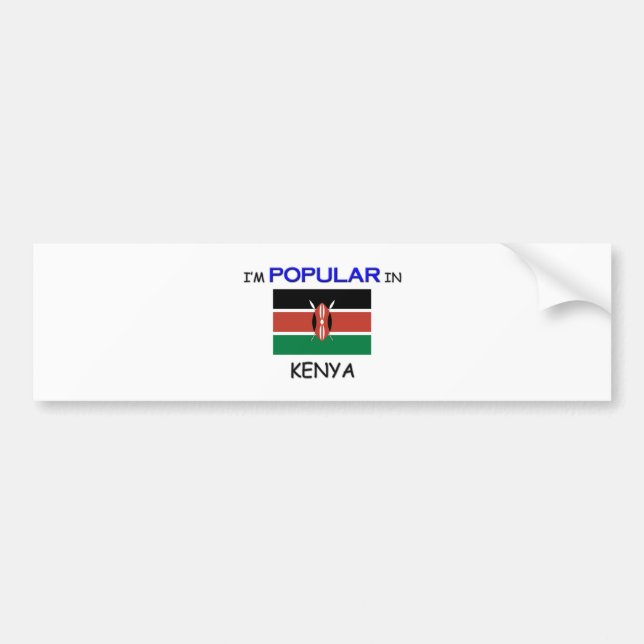 Adesivo Para Carro Eu sou popular em KENYA (Frente)
