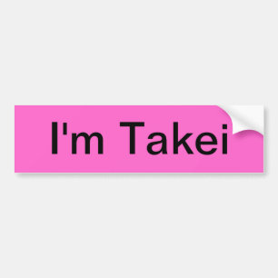 Adesivo Para Carro Eu sou Takei