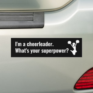 Adesivo Para Carro Eu sou um Cheerleader Qual é a sua grande citaç