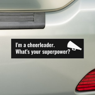 Adesivo Para Carro Eu sou um Cheerleader Qual é a sua grande citaç