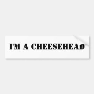 Adesivo Para Carro Eu sou um cheesehead