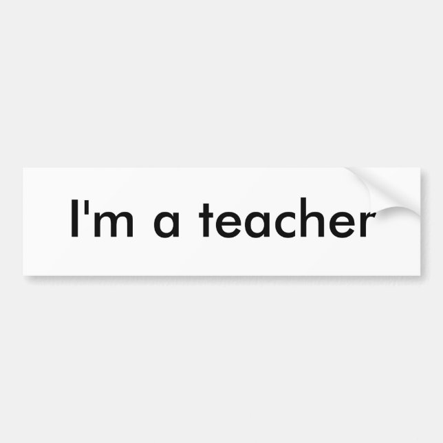 Adesivo Para Carro Eu sou um professor (Frente)