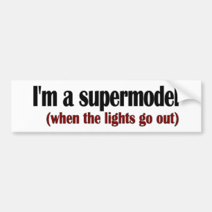 Adesivo Para Carro Eu sou um supermodelo