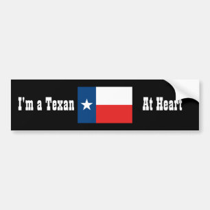 Adesivo Para Carro Eu sou um Texan no coração