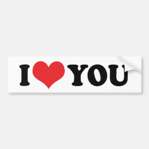 Adesivo Para Carro Eu te amo autocolante no vidro traseiro