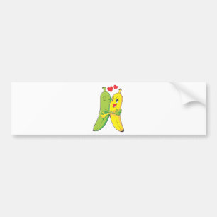 Adesivo Para Carro Eu te amo bananas