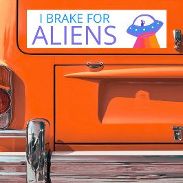 Adesivo Para Carro EU TRAGO PARA ALIENS, ÓVNI ESpacífico