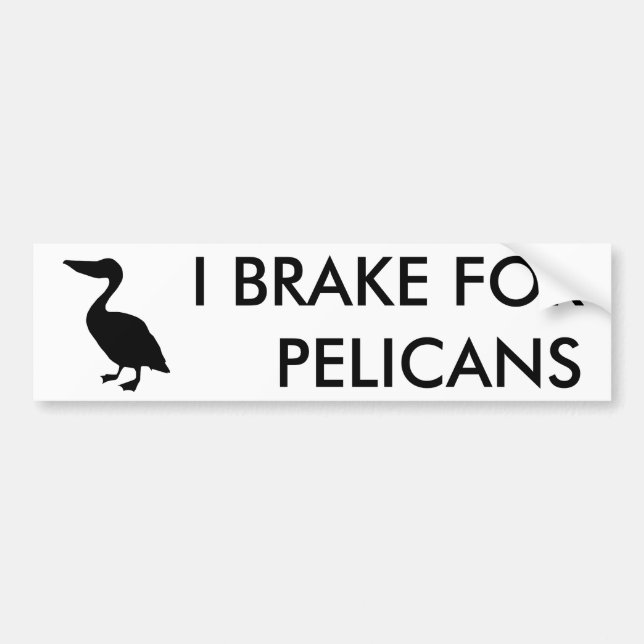Adesivo Para Carro EU TRAGO PARA PELICANS Bumper Sticker (Frente)