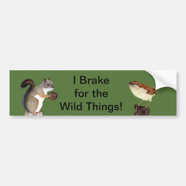 Adesivo Para Carro Eu Travei Para As Coisas Selvagens! (Frente)