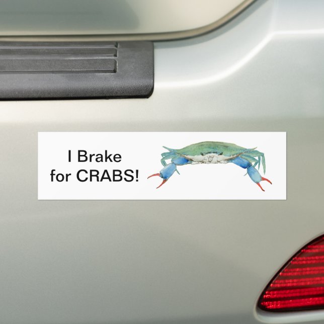 Adesivo Para Carro Eu Travei Por CRABS! (No carro)