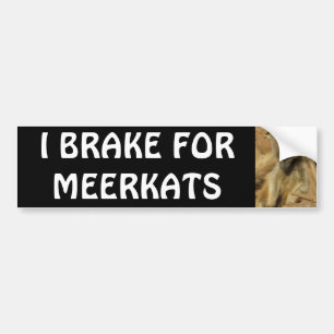 ADESIVO PARA CARRO EU TRAVO PARA MEERKATS