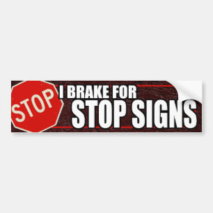 Adesivo Para Carro Eu travo para o bumpersticker dos sinais da parada