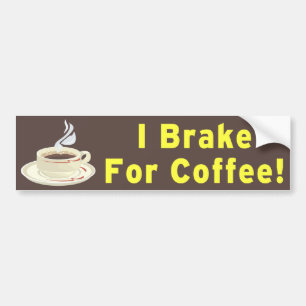 Adesivo Para Carro Eu travo para o café!!