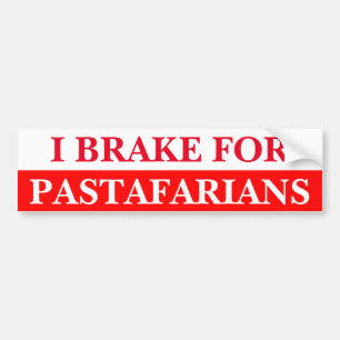 Adesivo Para Carro Eu travo para Pastafarians