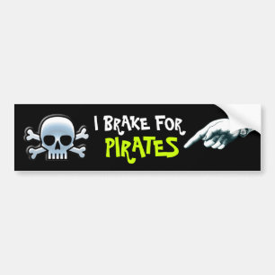 Adesivo Para Carro Eu travo para piratas