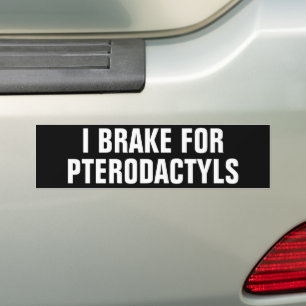 ADESIVO PARA CARRO EU TRAVO PARA PTERODACTILS