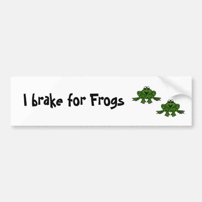 Adesivo Para Carro Eu travo para sapos (Frente)