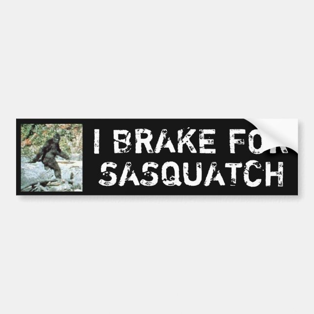 Adesivo Para Carro Eu travo para Sasquatch (Frente)