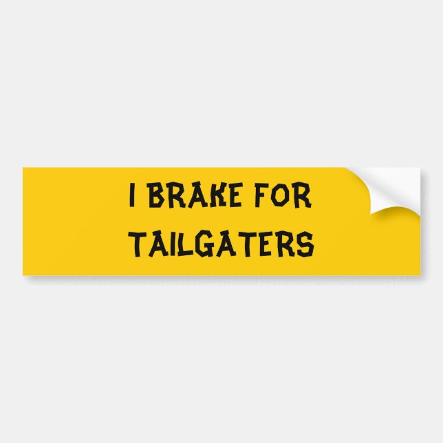 ADESIVO PARA CARRO EU TRAVO PARA TAILGATERS (Frente)