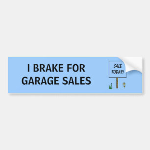 Adesivo Para Carro EU TRAVO PARA VENDAS DE GARAGEM - autocolante no