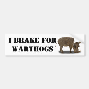 ADESIVO PARA CARRO EU TRAVO PARA WARTHOGS